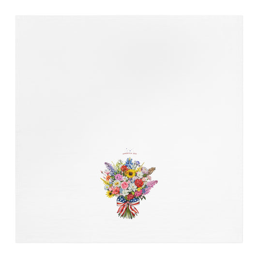 State Flower Bouquet Tea Towel