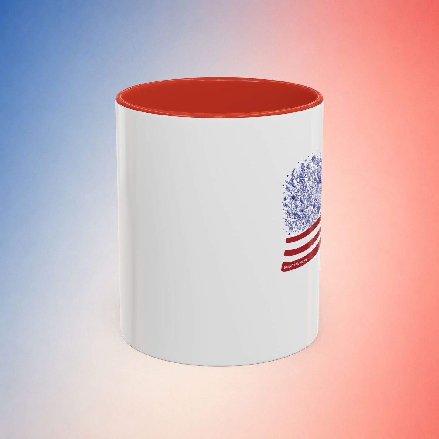 American Flag with State Flower Stars Coffee Mug