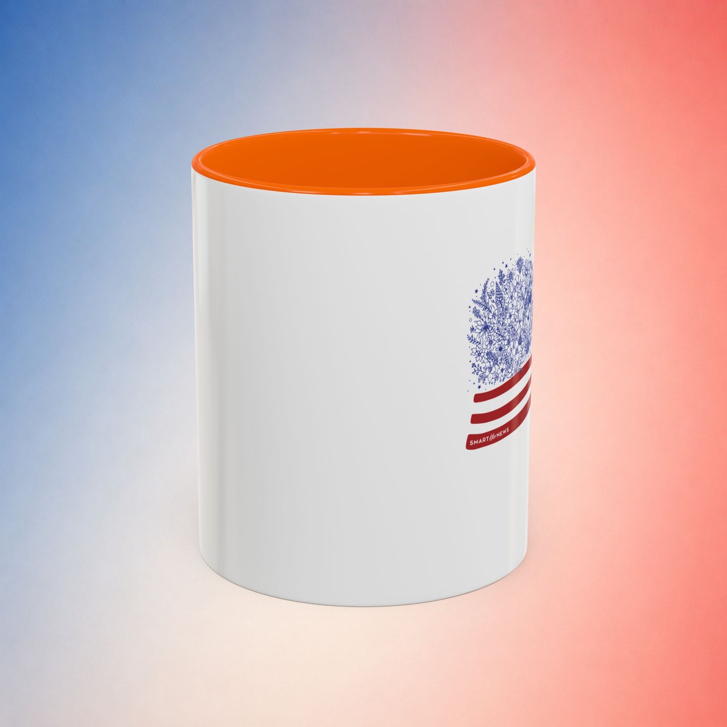 American Flag with State Flower Stars Coffee Mug