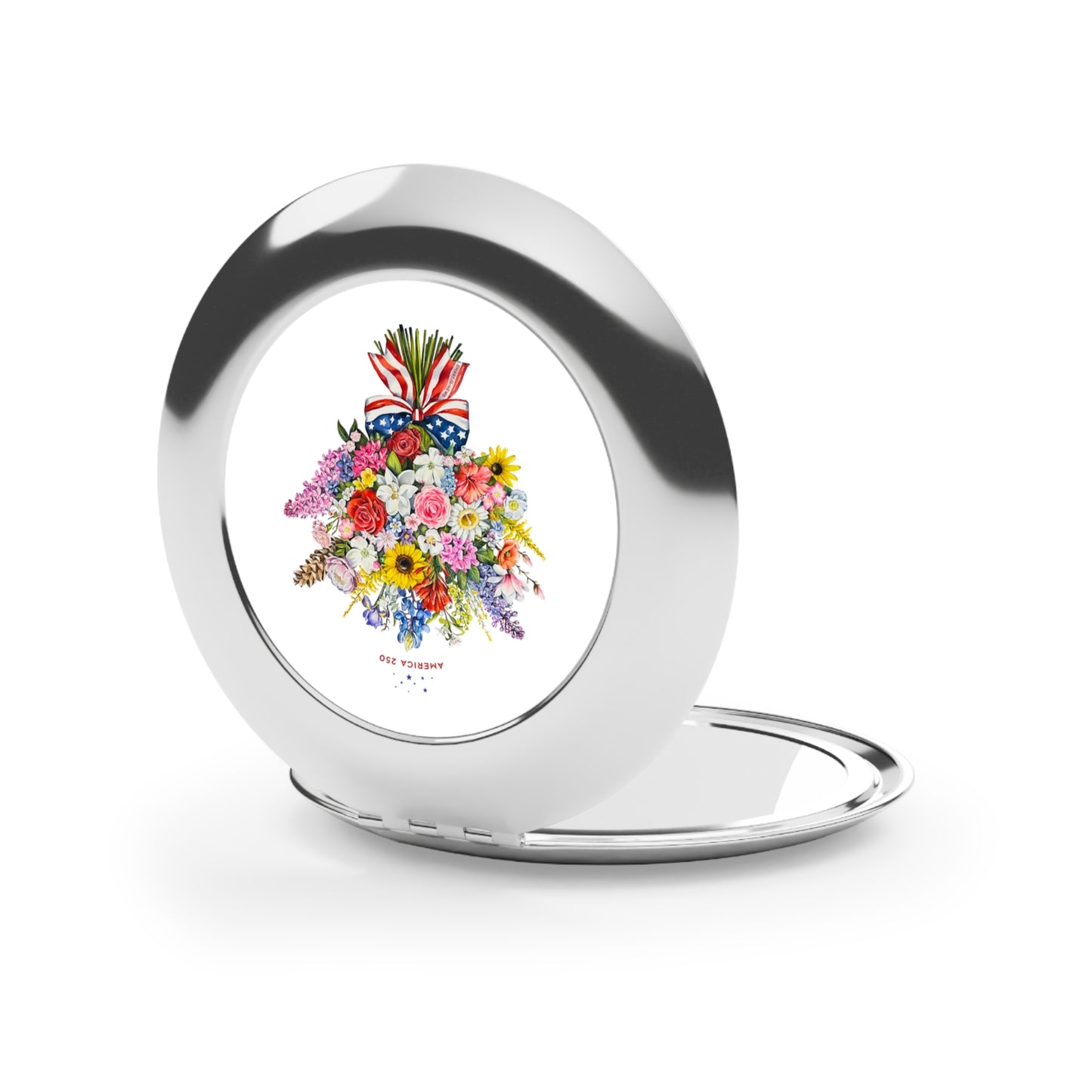 State Flower Bouquet Compact Mirror