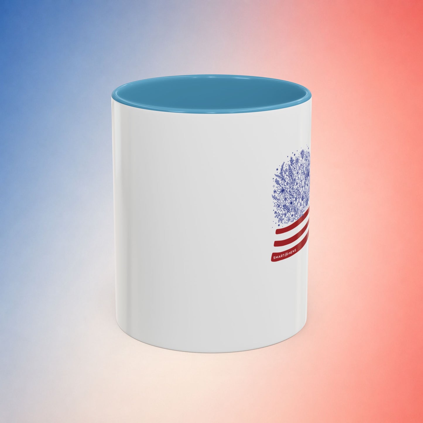 American Flag with State Flower Stars Coffee Mug