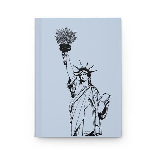 Lady Liberty with State Flower Bouquet Hardcover Journal